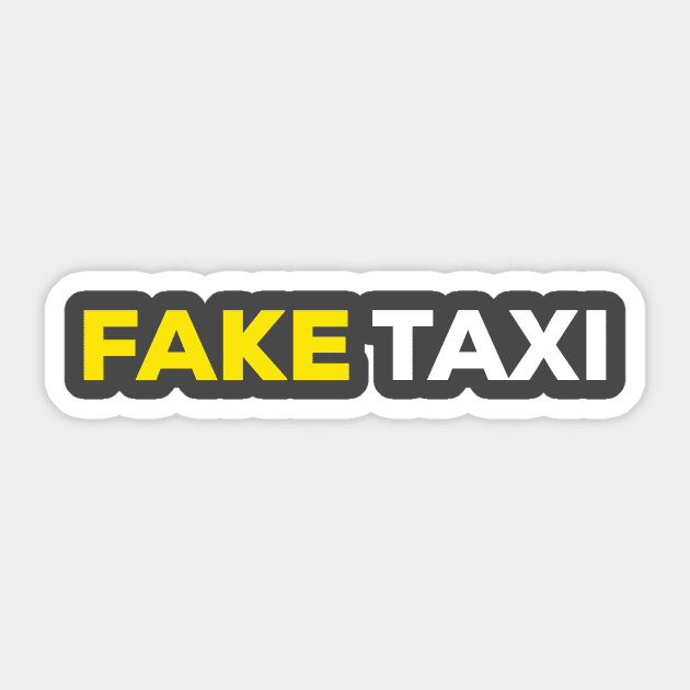 fake taxi tshirt Sticker by DavidAdel